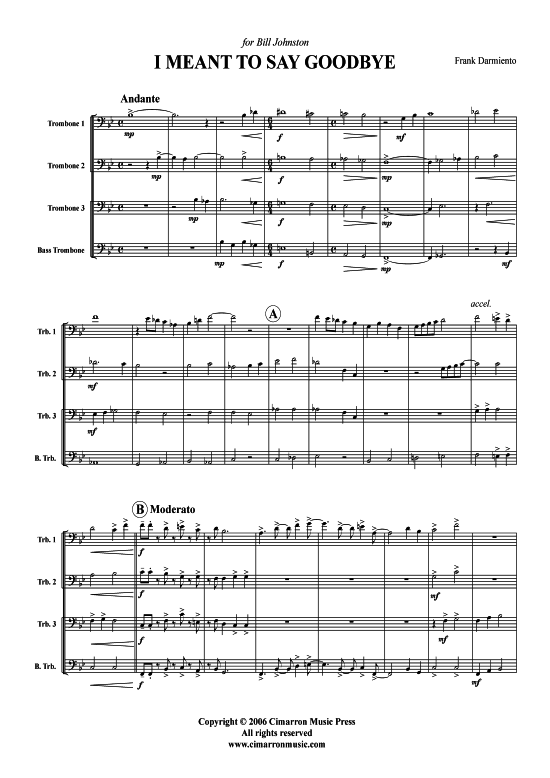 Product picture to: I Meant to Say Goodbye Frank Darmiento