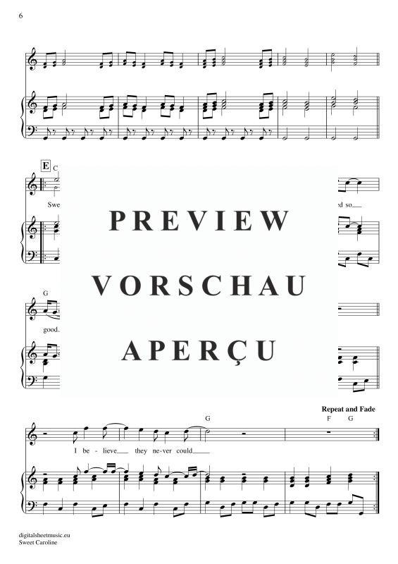 Product gallery: Page 7 of 11 Sweet Caroline , Diamond, Neil, Piano and Voice