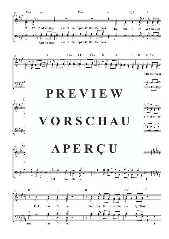 gallery: Feel the Fire, , Gemischter Chor SATB a cappella