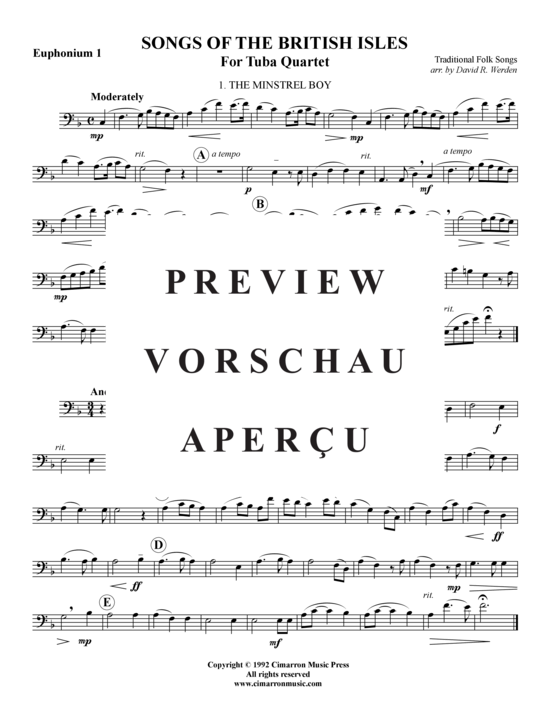 Product gallery: Page 6 of 17 Songs of the British Isles , , (Tuba Quartet: 2x Baritone, 2xTuba)