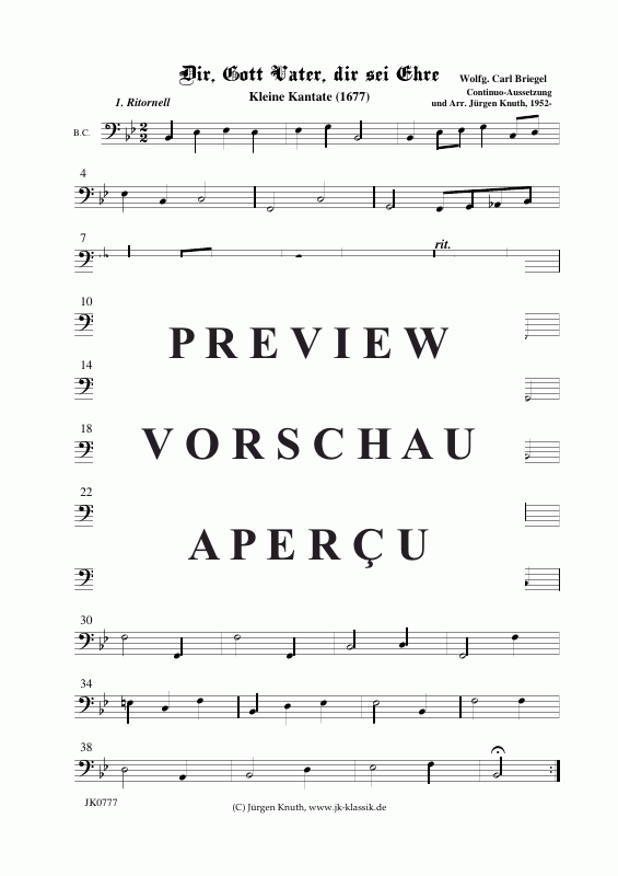 Produktgalerie: Seite 11 von 11 Dir, Gott Vater, dir sei Ehre (kl.Kantate), , Gemischter Chor + Streicher