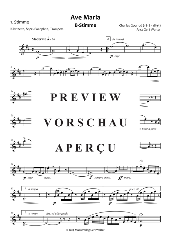 gallery: Ave Maria , , (Quintett flexible Besetzung)