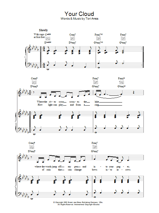 Produktgalerie: Seite 1 von 1 Your Cloud, Tori Amos, Gesang, Gitarre, Klavier