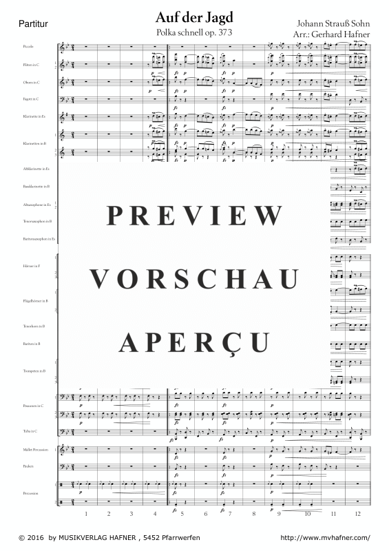 Product gallery: Page 6 of 11 Auf der Jagd, , (large wind orchestra)