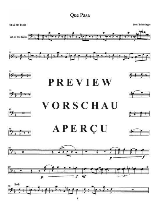 Produktgalerie: Seite 20 von 21 Que Pasa , , (Tuba Ensemble 1-7 Tuben )