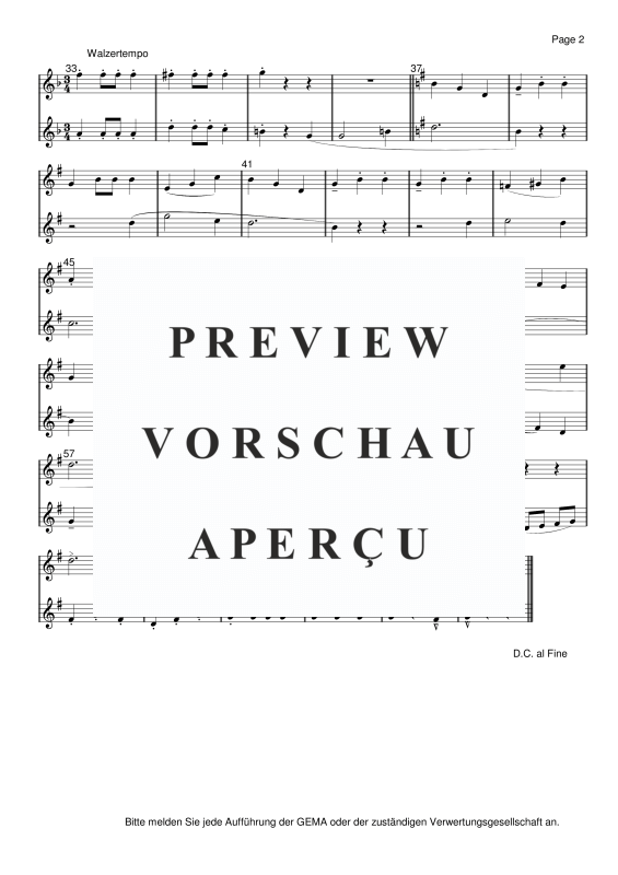 gallery: Deutsche Weihnachtslieder, , 15 Duette für 2 Trompeten oder Instrumente in B