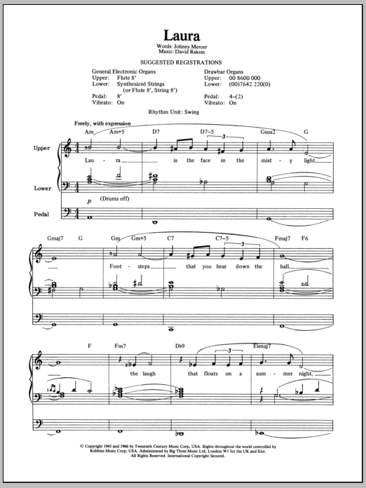 Product gallery: Page 1 of 1 Laura, David Raksin