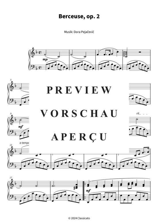 Product gallery: Page 4 of 5 Berceuse op. 2 , , Piano Solo
