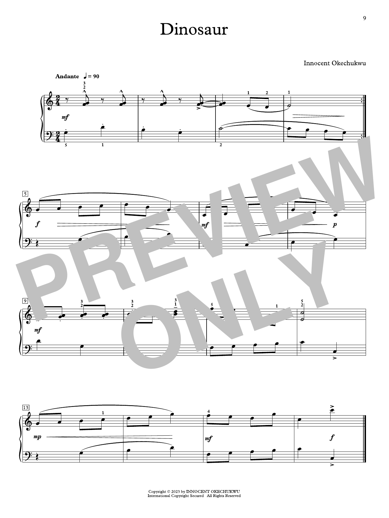 Produktgalerie: Seite 1 von 1 Dinosaur, Innocent Okechukwu, Klavier