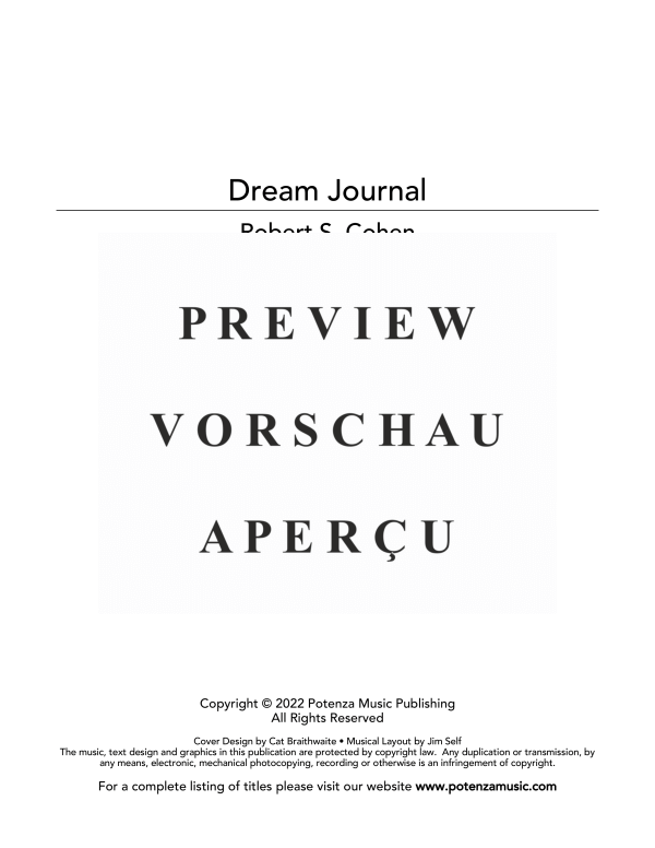 Produktgalerie: Seite 3 von 11 Dream Journal, , (Blechbläser Quintett)