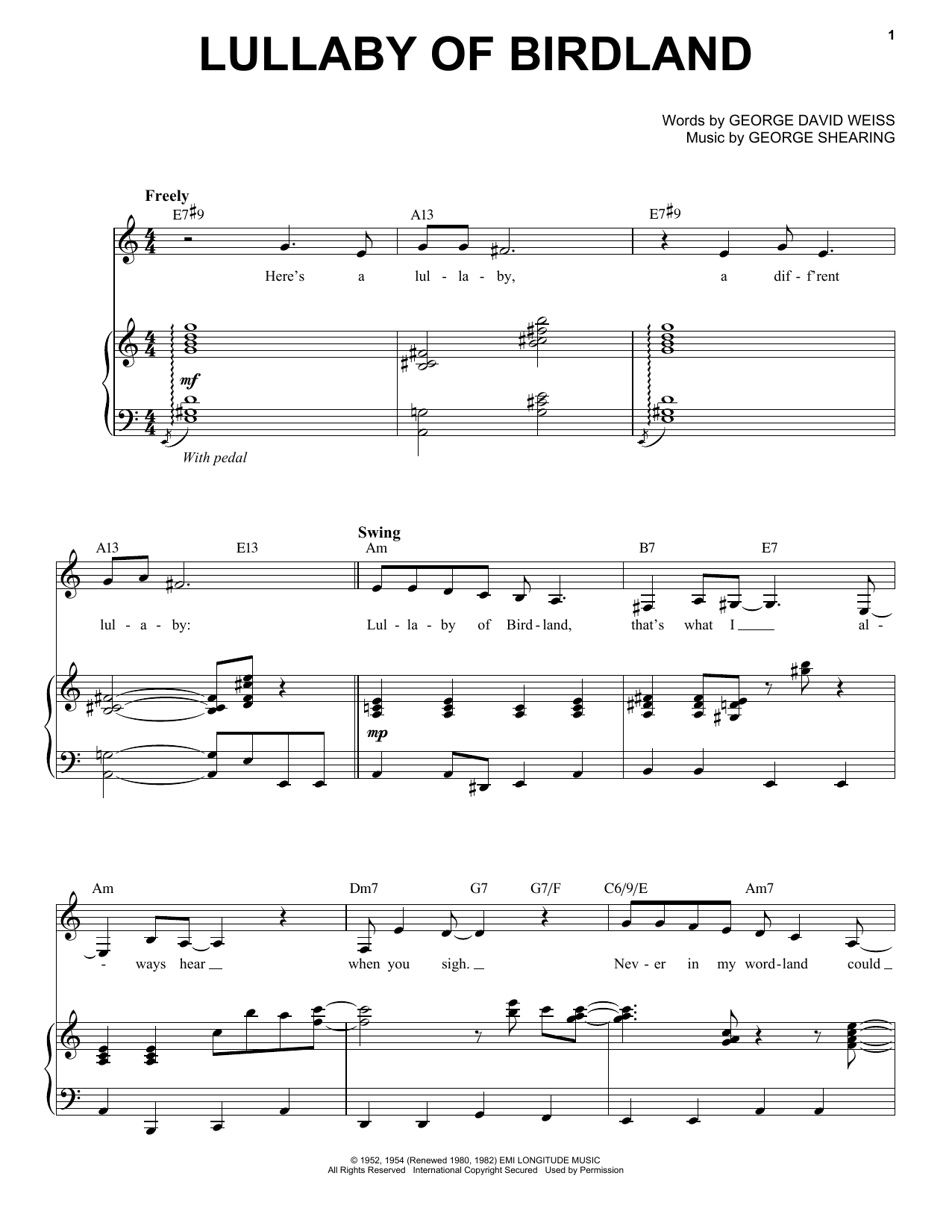 Produktbild zu: Lullaby Of Birdland