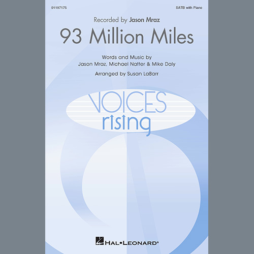 cover: 93 Million Miles (arr. Susan LaBarr), Jason Mraz