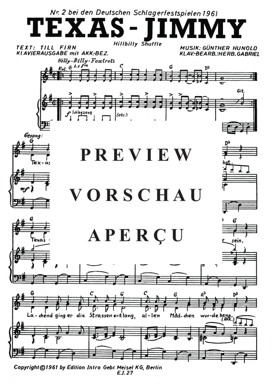 Produktgalerie: Seite 4 von 4 Texas-Jimmy, Missouris, 	Die, Klavier und Gesang