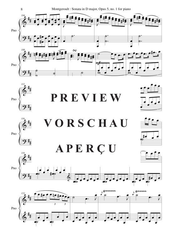 Product gallery: Page 9 of 21 Sonata in D Major, Opus 5 no. 1 , Horvath, Nicolas, Piano Solo