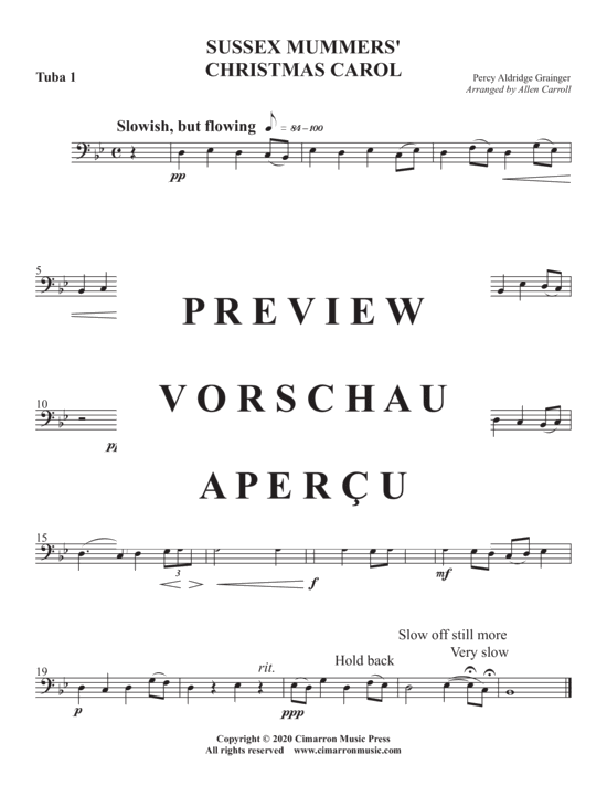 Product gallery: Page 11 of 13 Sussex Mummers´ Christmas Carol , , (Tuba Ensemble EEETTT)