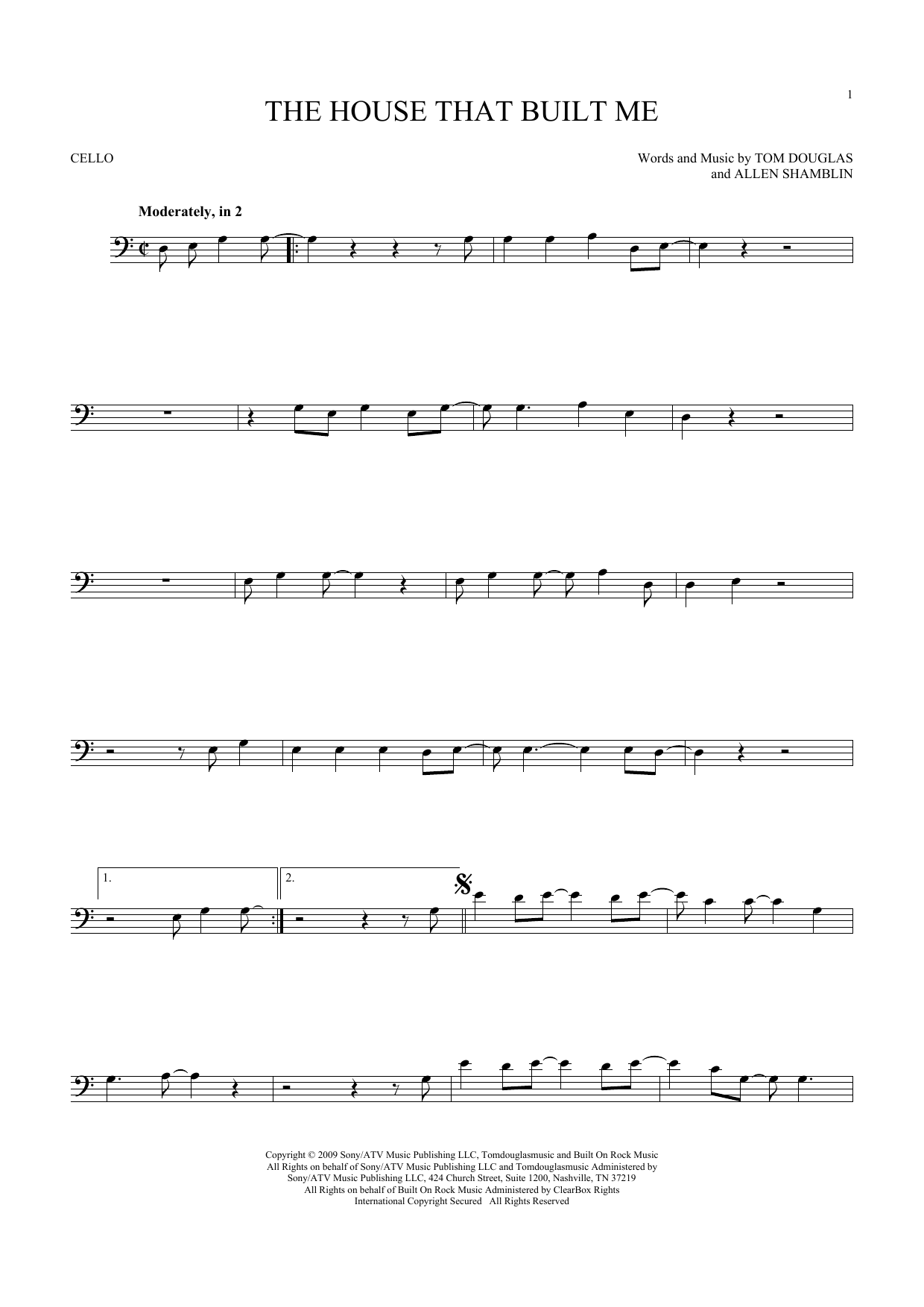 Produktgalerie: Seite 1 von 1 The House That Built Me, Miranda Lambert, Violoncello