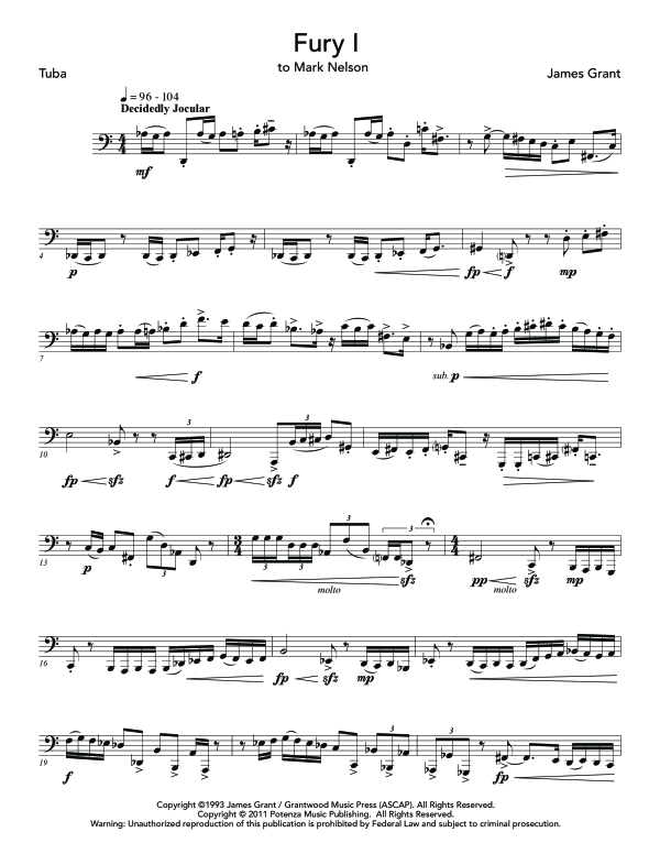 Product gallery: Page 1 of 11 Three Furies, , (Tuba Solo)