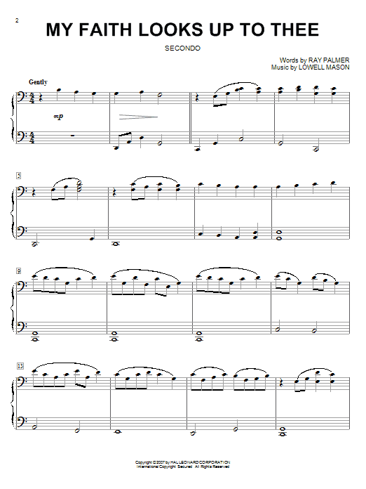 Product picture to: My Faith Looks Up To Thee (arr. Larry Moore)