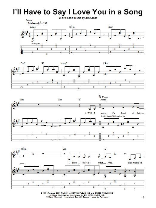 Produktbild zu: I'll Have To Say I Love You In A Song