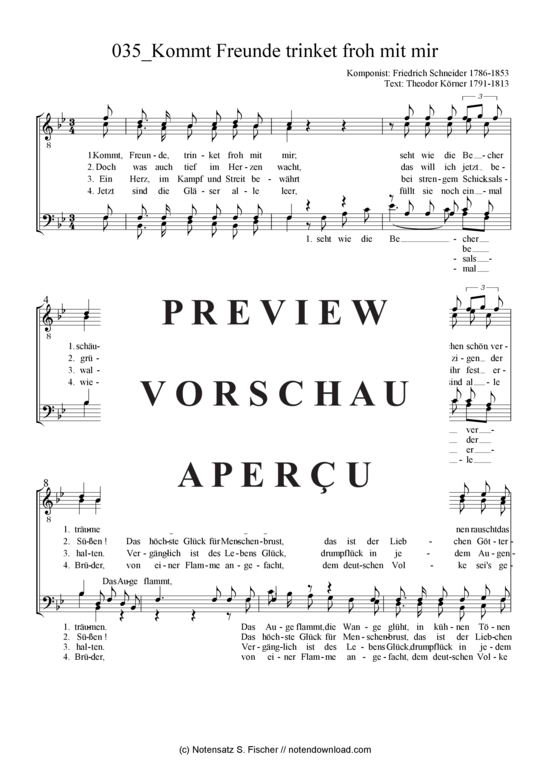 Product gallery: Page 2 of 3 Kommt Freunde trinket froh mit mir , , (male choir)