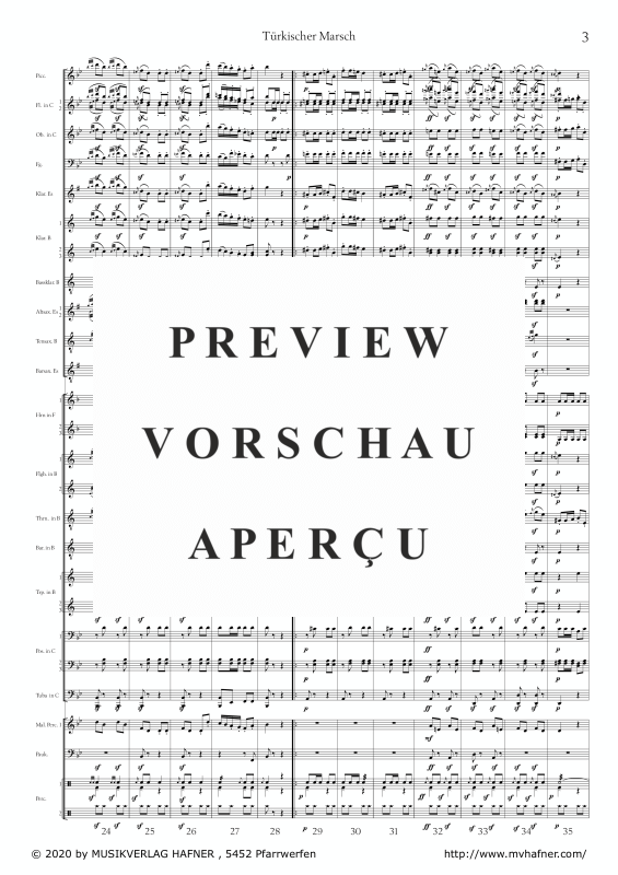Product gallery: Page 8 of 11 Türkischer Marsch, , (large wind orchestra)