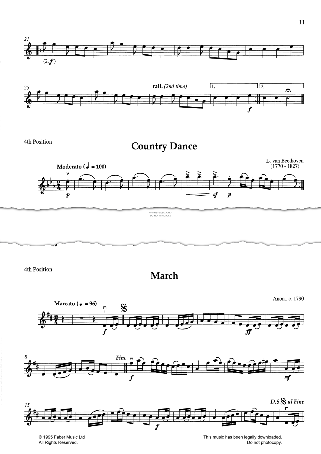 Product gallery: Page 1 of 1 Country Dance, Ludwig van Beethoven