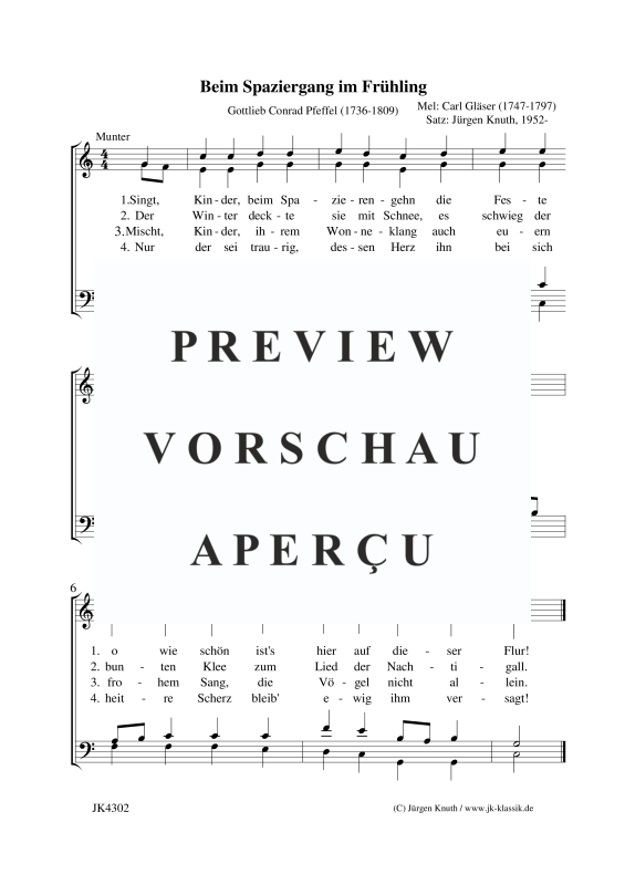 Produktbild zu: Beim Spaziergang im FrühlingCarl Gläser