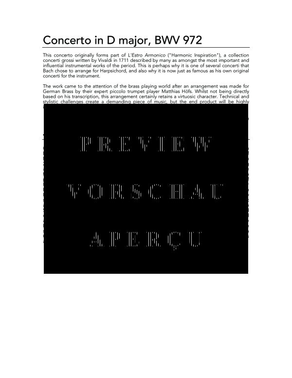 Product gallery: Page 4 of 11 Concerto in D Major, , (Tuba Quartett EETT)