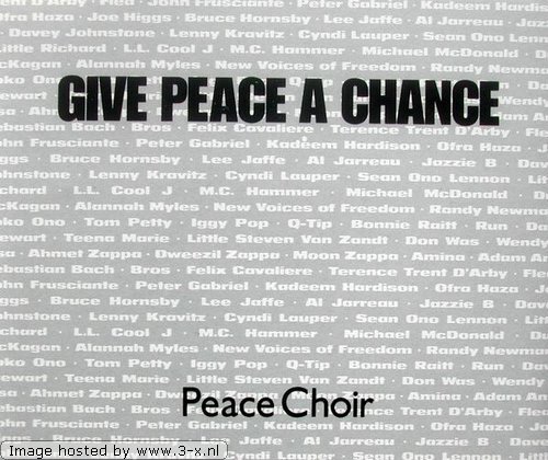 cover: Give Peace A Chance, John Lennon, Paul McCartney, Yoko Ono, Plastic Ono Band, Sean Lennon, The Peace Choir