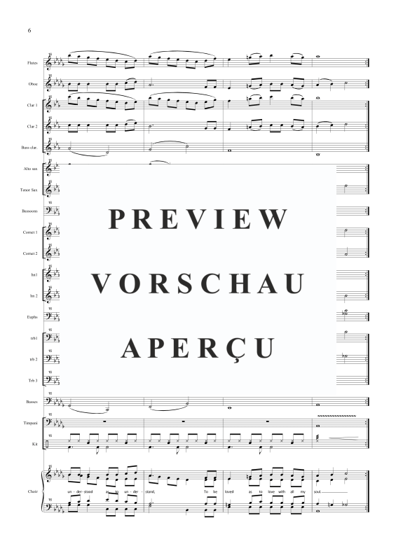 Produktgalerie: Seite 9 von 11 Make me a channel of your peace, , Gemischter Chor und Concert Band