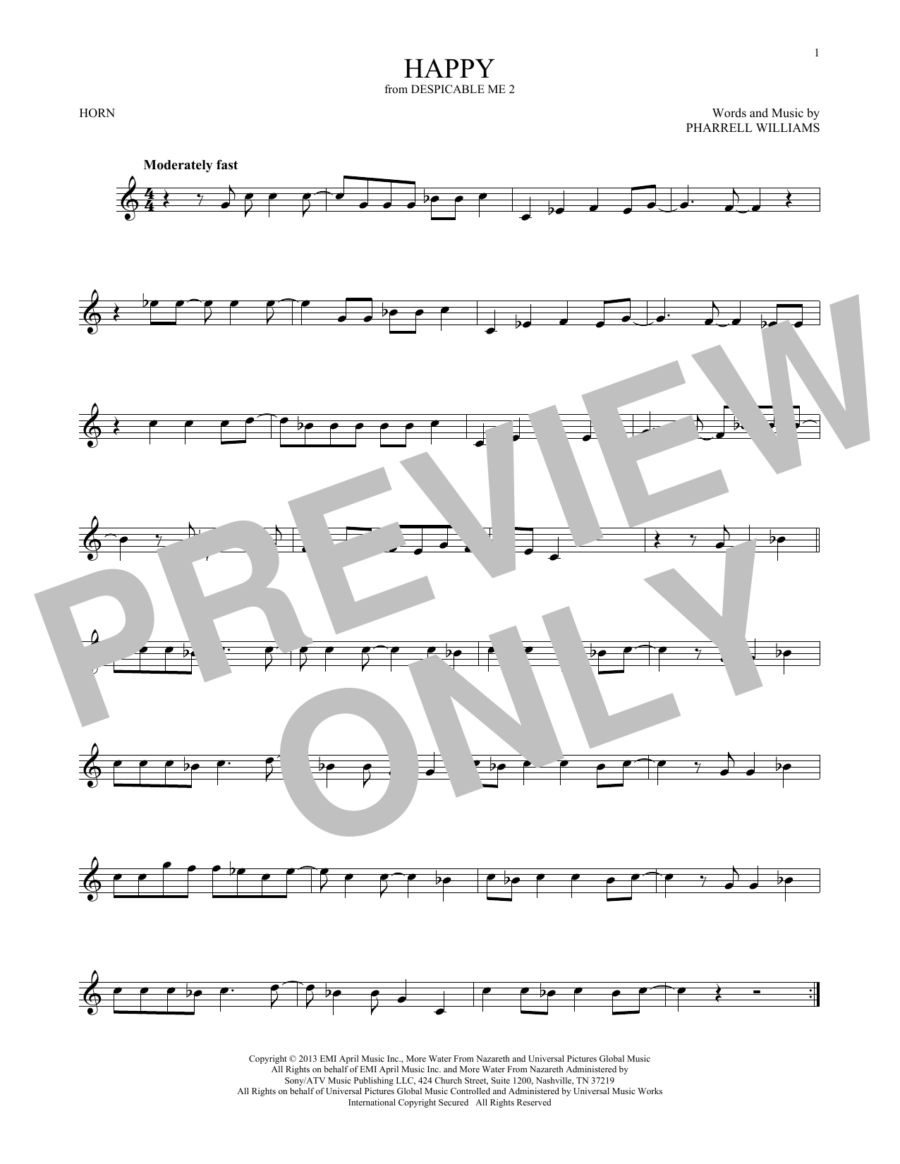 Produktgalerie: Seite 1 von 1 Happy, Pharrell, Horn