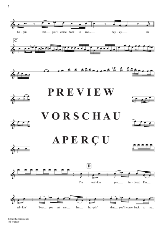 Produktgalerie: Seite 3 von 4 I´m walkin , Domino, Fats, Trompete in B