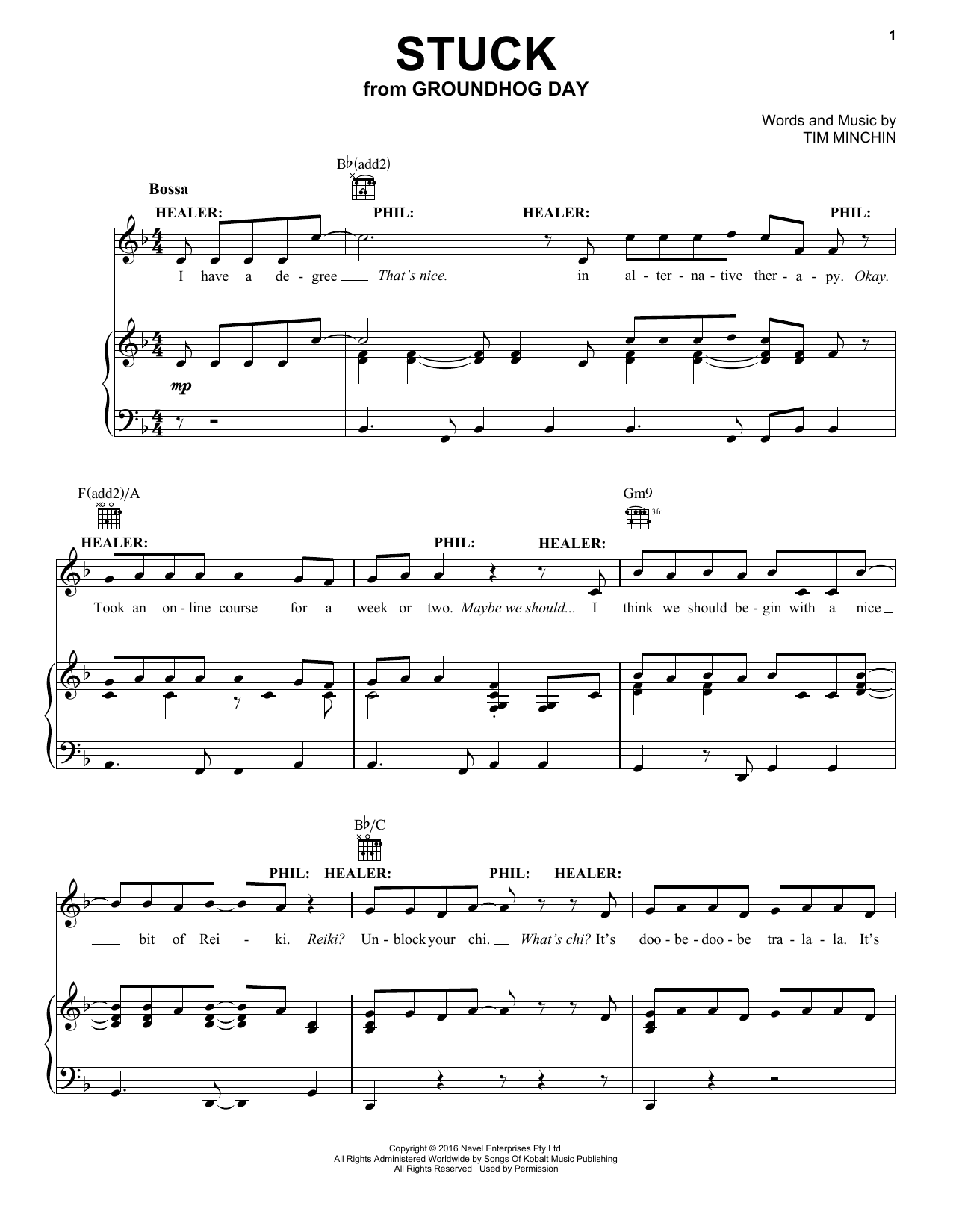 Produktbild zu: Stuck (from Groundhog Day The Musical)
