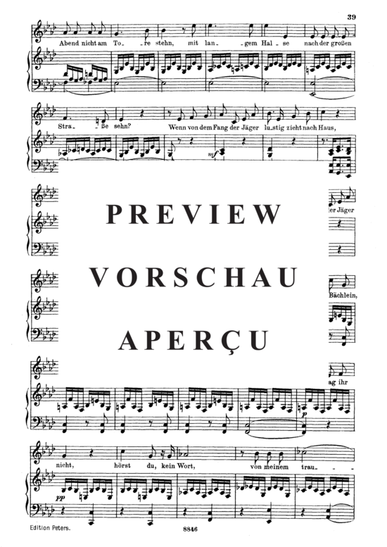 Product gallery: Page 3 of 4 Eifersucht und Stolz D.795-15 (Die Schöne Müllerin), , Medium Voice and Piano