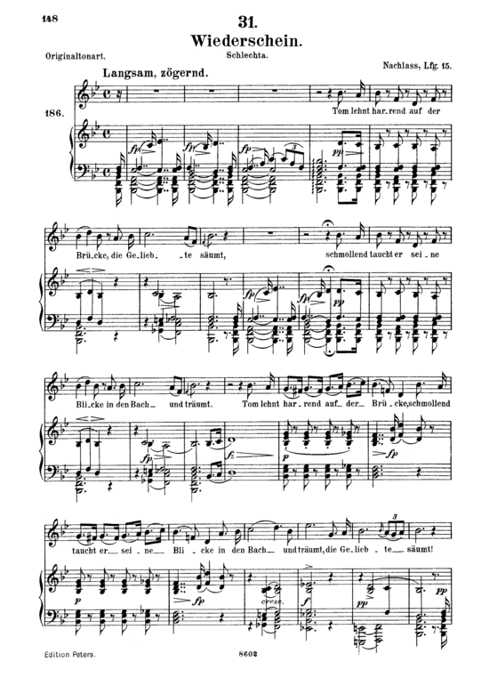 Product picture to: Wiederschein D.639Franz Schubert