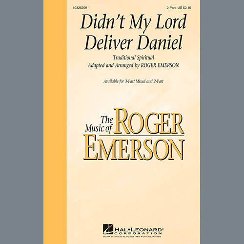 cover: Didn't My Lord Deliver Daniel (arr. Roger Emerson), Traditional Spiritual