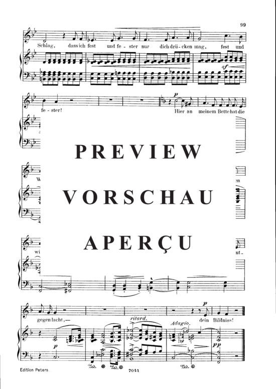 Product gallery: Page 4 of 4 Süsser Freund, du blickest, Op.42 No.6, , Low Voice and Piano