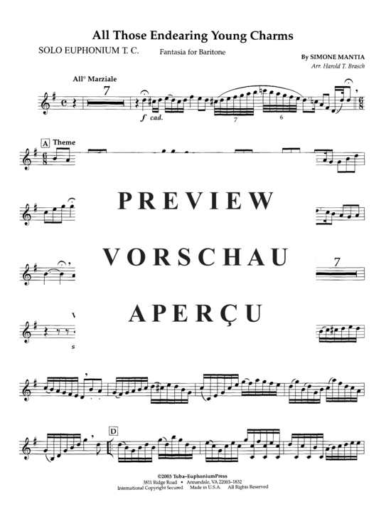 Product gallery: Page 18 of 20 All Those Endearing Young Charms , , (euphonium + piano)