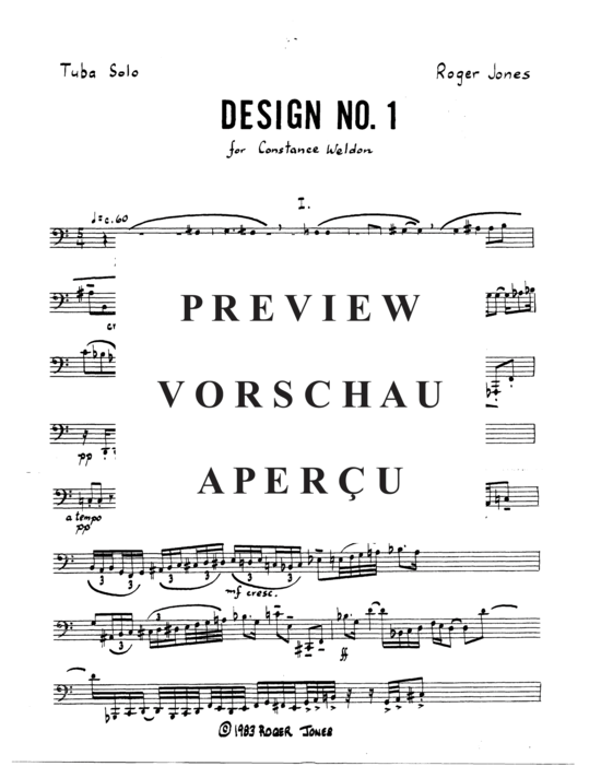 Product gallery: Page 3 of 6 Design No. 1 , , (Tuba Solo)