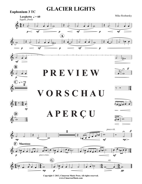 Product gallery: Page 11 of 13 Glacier Lights , , (Tuba Ensemble)