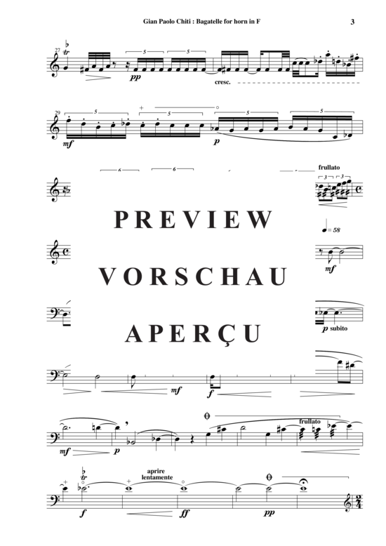 Produktgalerie: Seite 4 von 6 Bagatelle , , (Horn in F)