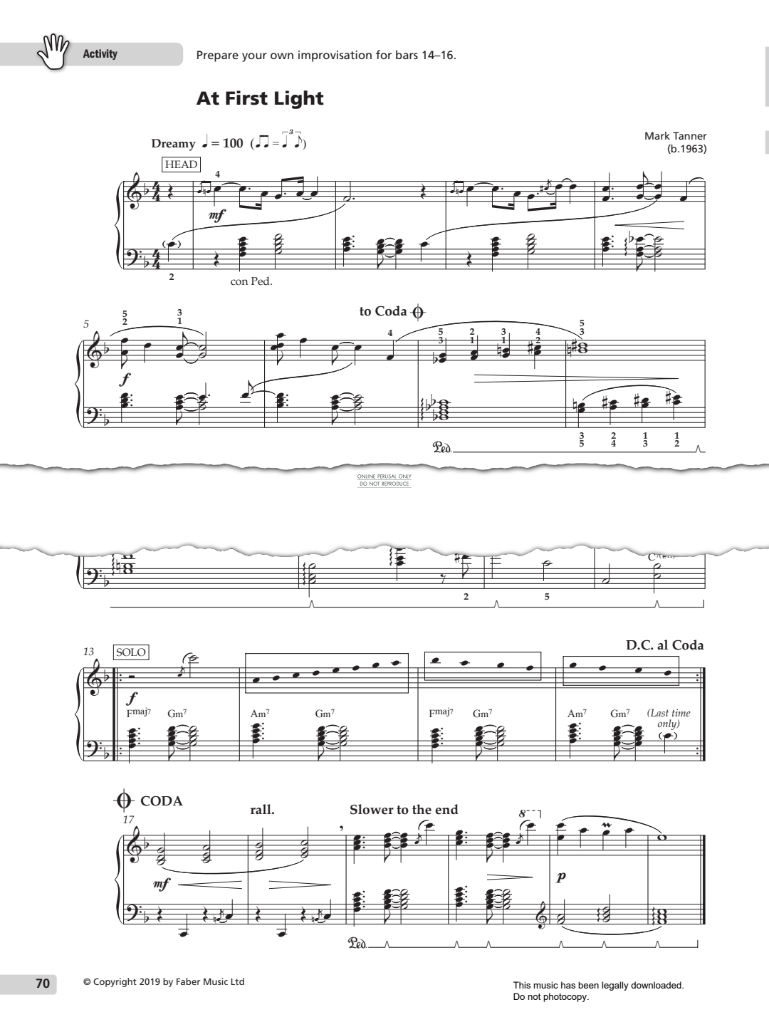 Produktgalerie: Seite 1 von 1 At First Light, Mark Tanner, Klavier
