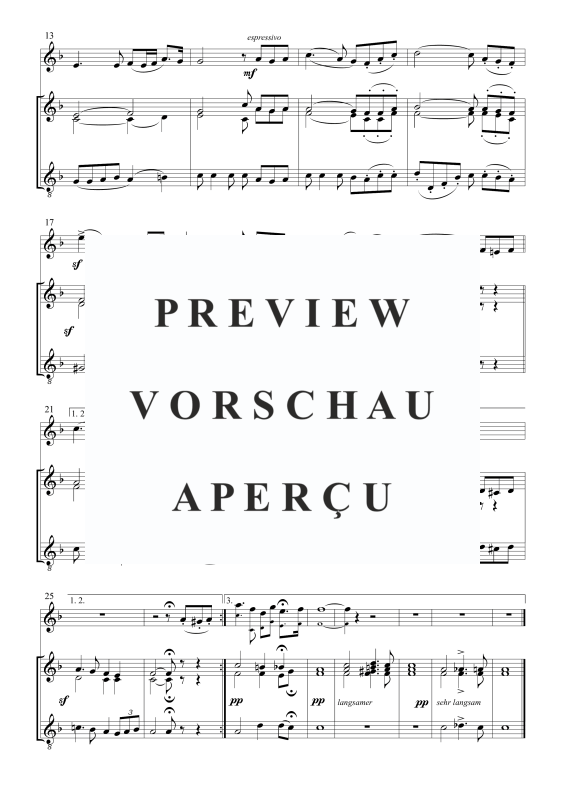 Product gallery: Page 5 of 5 Behüt’ dich Gott, es wär so schön gewesen, , Solo In B-Flat Or C and Trombone Choir