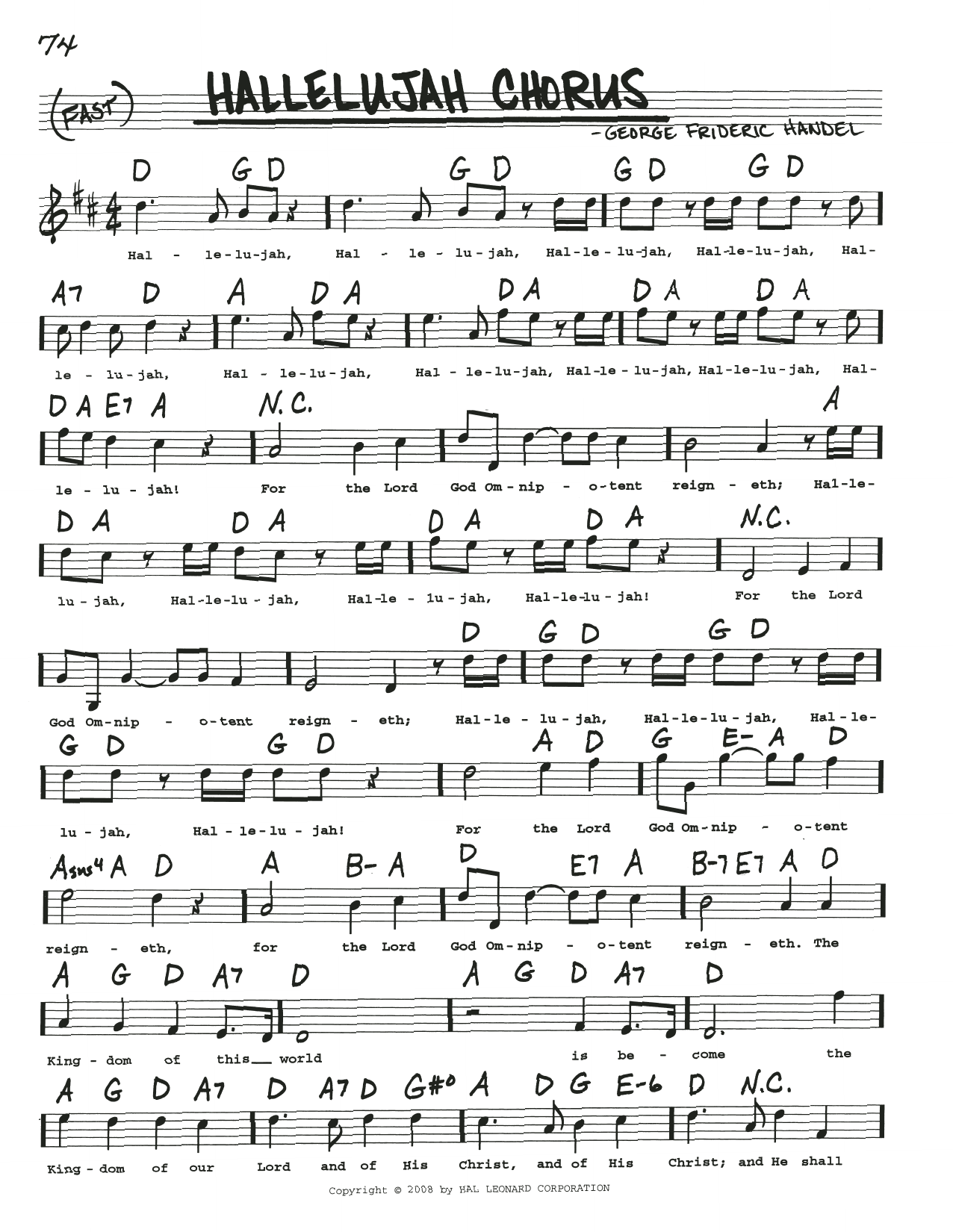 Produktbild zu: Hallelujah Chorus