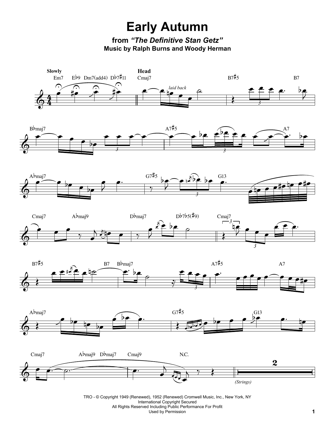 Product gallery: Page 1 of 1 Early Autumn, Stan Getz