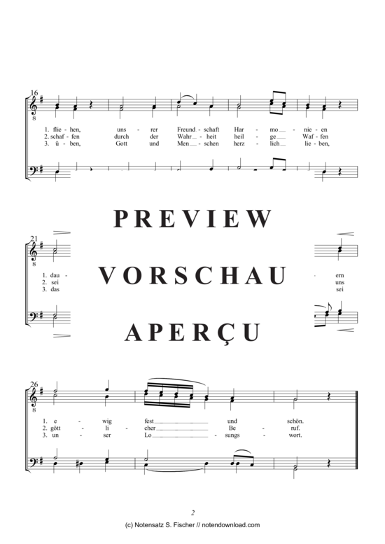 Product gallery: Page 3 of 3 Bundeslied , , (male choir)