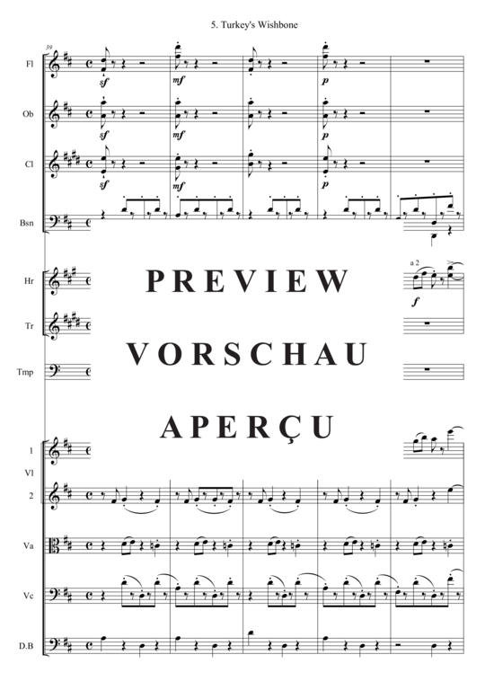 gallery: Turkey´s Wishbone (Kammer Orchester) , , (Bläser, Streicher + Pauken)