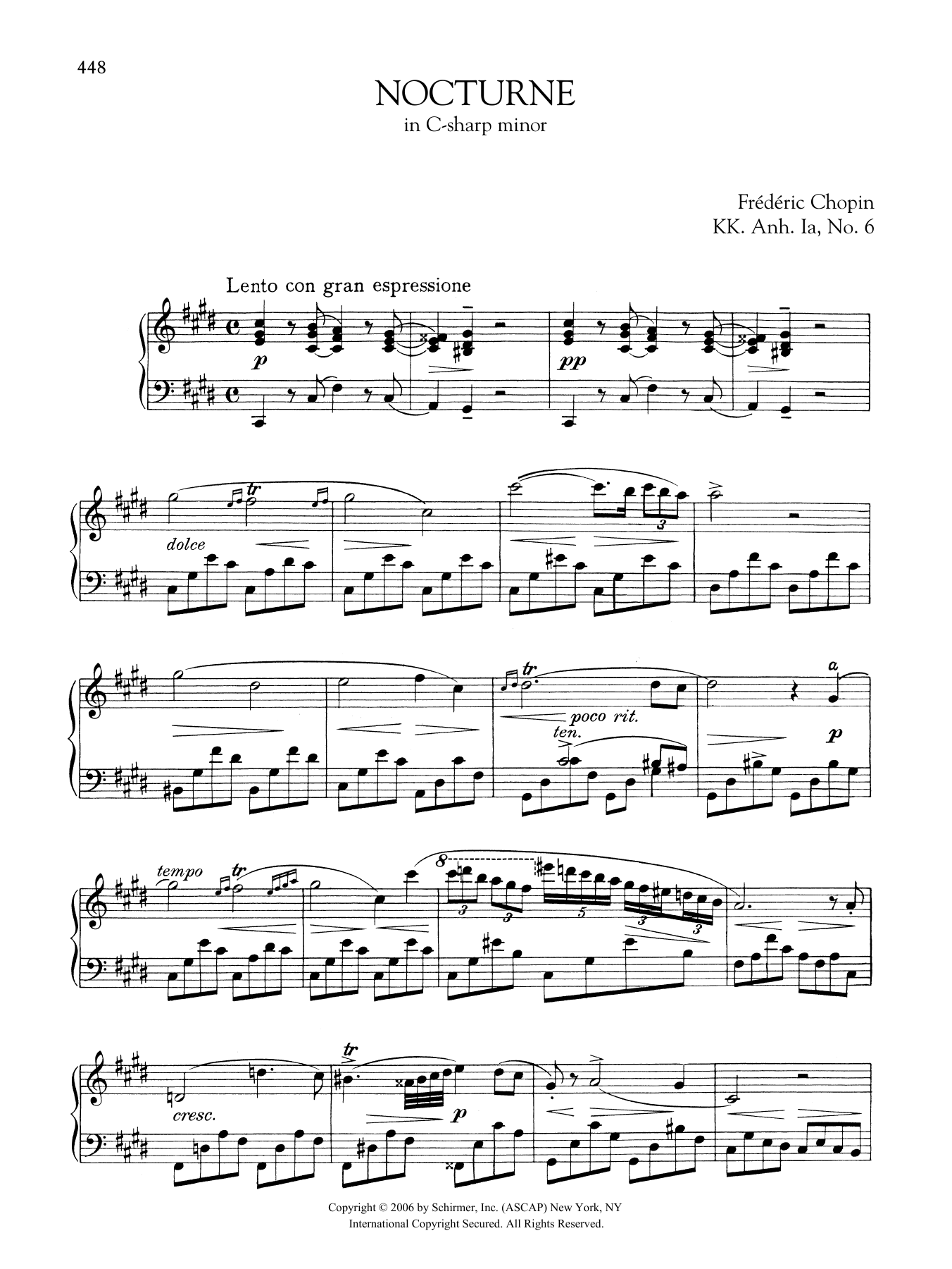 Product gallery: Page 1 of 1 Nocturne in C-sharp minor, KK. Anh. Ia, No. 6, Frédéric Chopin