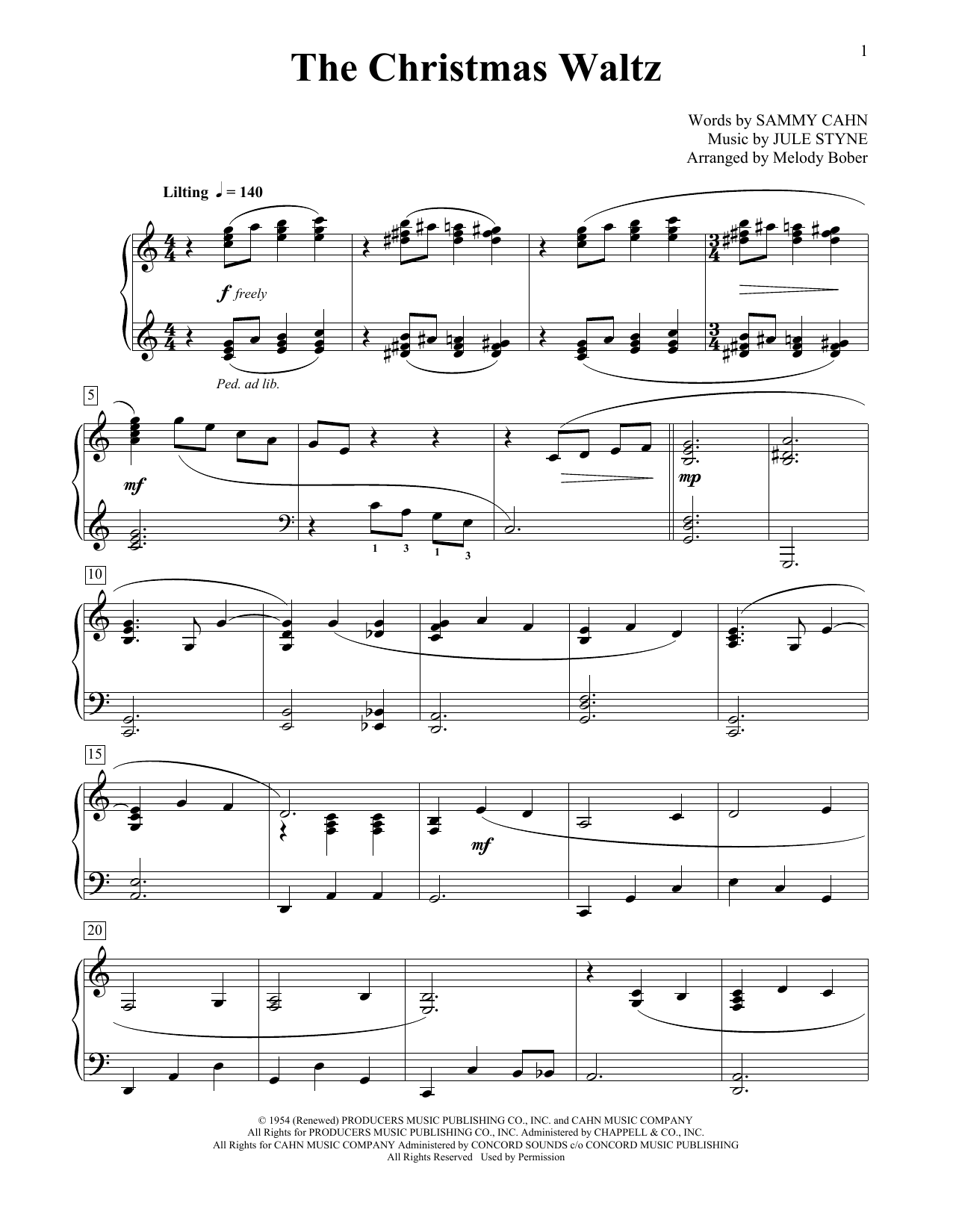 Produktbild zu: The Christmas Waltz