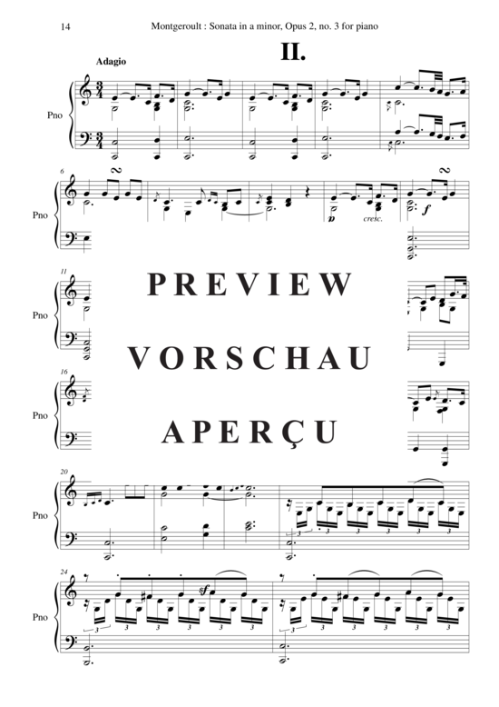 Product gallery: Page 15 of 21 Sonata in a minor, Opus 2 no. 3 , Nicolas Horvath, Piano Solo